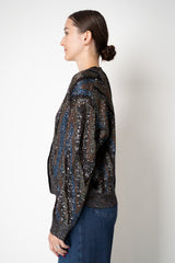 Missoni Cropped V-neck Cardigan in Autumnal Lurex Chevron