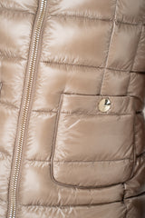 Herno Ultralight Technology Goose Down Padded Coat in Gold