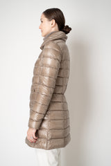 Herno Ultralight Technology Goose Down Padded Coat in Gold