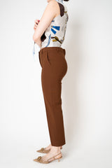 Dorothee Schumacher Cigarette Pants in Punto Milano in Terracotta