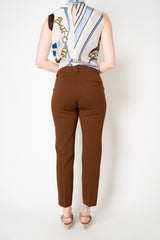 Dorothee Schumacher Cigarette Pants in Punto Milano in Terracotta