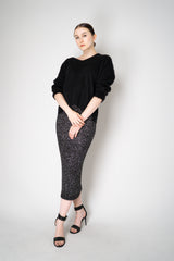 D. Exterior Wool Alpaca Soft V-Neck Pullover in Black Vancouver. Shop Online or in Store.