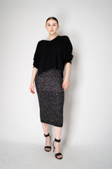 D. Exterior Wool Alpaca Soft V-Neck Pullover in Black Vancouver. Shop Online or in Store.