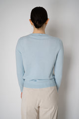 D. Exterior Cashmere Blend Knit Pullover with Brilliant Beading in Sky Blue Vancouver. Shop Online or in Store.