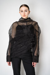 Annette Gortz Silk Organza Soleil Pullover in Black Vancouver. Shop Online or in Store.