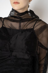 Annette Gortz Silk Organza Soleil Pullover in Black Vancouver. Shop Online or in Store.