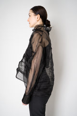 Annette Gortz Silk Organza Soleil Pullover in Black Vancouver. Shop Online or in Store.