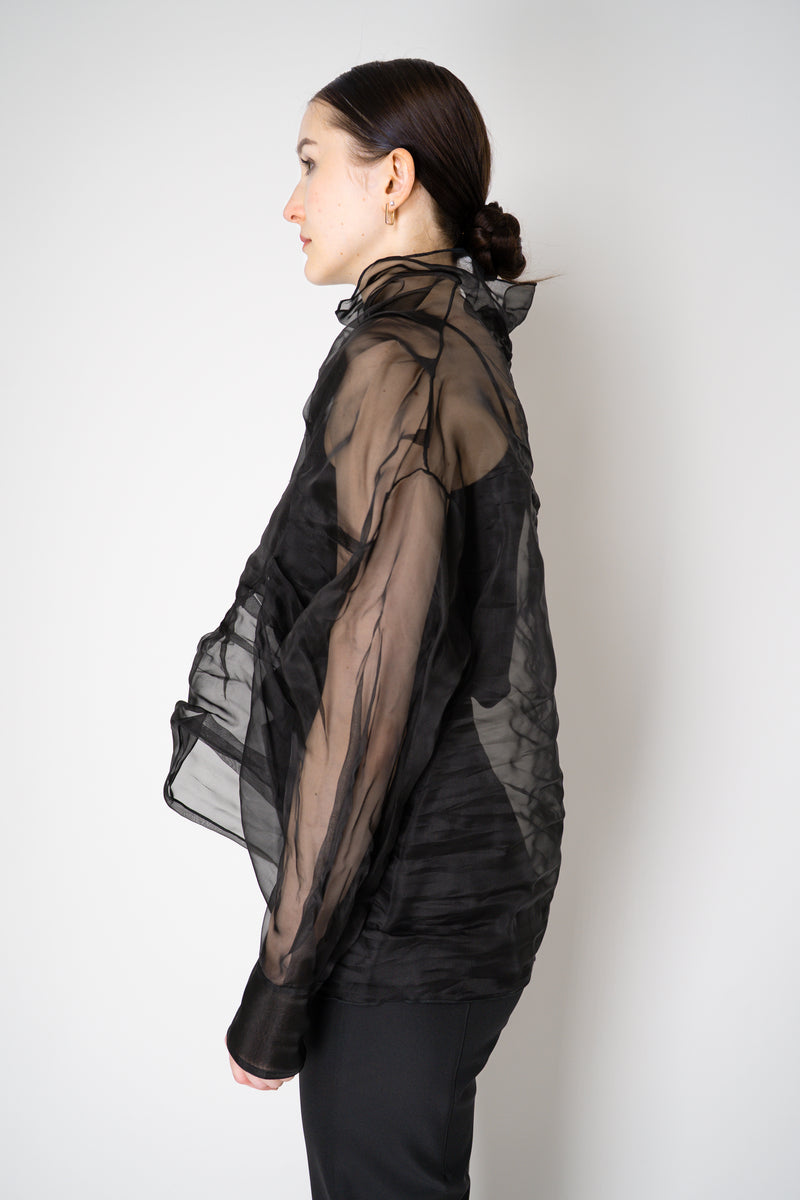 Annette Gortz Silk Organza Soleil Pullover in Black Vancouver. Shop Online or in Store.