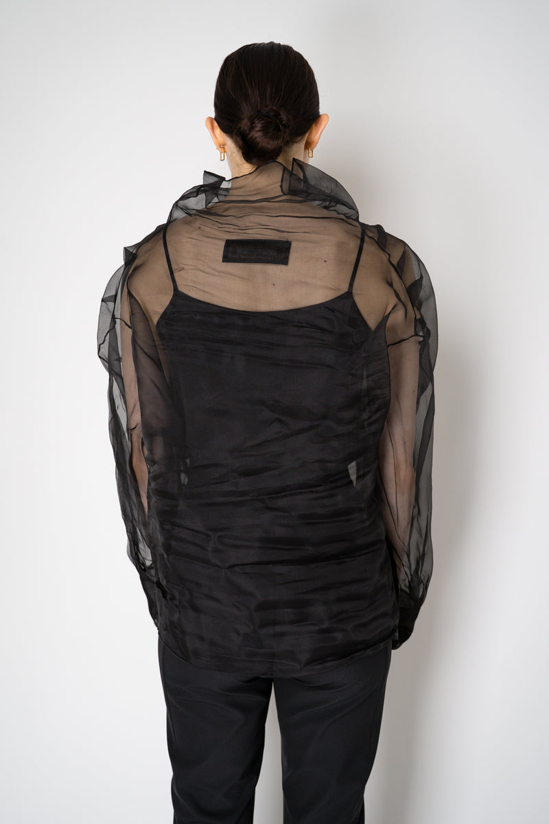 Annette Gortz Silk Organza Soleil Pullover in Black Vancouver. Shop Online or in Store.