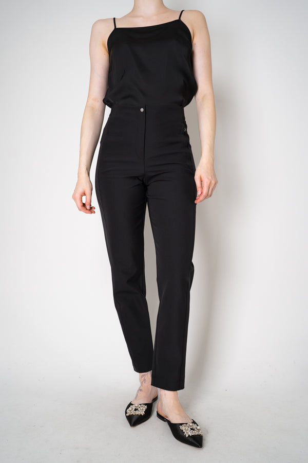 Annette Gortz Tapered Leg Scuba Trousers in Black Vancouver. Shop Online or in Store.