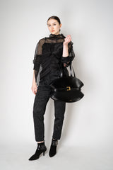 Annette Gortz Silk Organza Soleil Pullover in Black Vancouver. Shop Online or in Store.