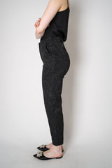 Annette Gortz Stretch Brocade Slim Fit Trousers in Black Vancouver. Shop Online or in Store.