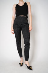 Annette Gortz Stretch Brocade Skinny Trousers in Black Vancouver. Shop Online or in Store.