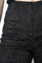 Annette Gortz Stretch Brocade Skinny Trousers in Black Vancouver. Shop Online or in Store.