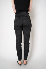 Annette Gortz Stretch Brocade Skinny Trousers in Black Vancouver. Shop Online or in Store.