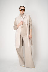 Lorena Antoniazzi Straight Wide Leg Jeans in Taupe