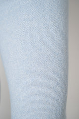 Fabiana Filippi Knit Wide Jogging Trousers in Lurex Baby Blue