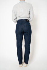 Lorena Antoniazzi High Waisted Mom Jeans in Dark Blue Wash