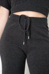 Peserico Wool Cashmere Pull-On Style Knit Trousers in Grey