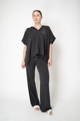 Peserico Wool Cashmere Pull-On Style Knit Trousers in Grey