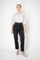 Peserico Button-Up Striped Blouse with Patch Pockets in White