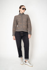 Peserico Mom Jeans in Black Wash with Camel Top Stitching