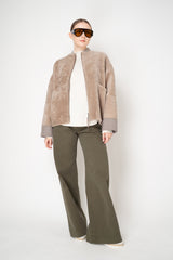 Rocco Ragni Wool Cashmere Knit Turtleneck Pullover with Brilliant Beading Detail in Off-White