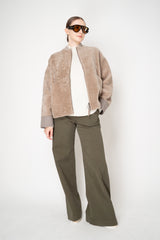 Rocco Ragni Wool Cashmere Knit Turtleneck Pullover with Brilliant Beading Detail in Off-White