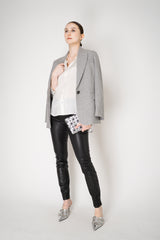 L'Agence Marguerite High Rise Skinny 30'' Coated Jeans in Black Vancouver. Shop Online or in Store.
