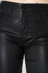 L'Agence Marguerite High Rise Skinny 30'' Coated Jeans in Black Vancouver. Shop Online or in Store.