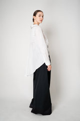 Sara Roka Sateen Palazzo Pants in Black