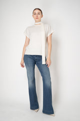 Lorena Antoniazzi Mid-rise Flared Jeans in Blue Wash