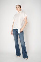 Lorena Antoniazzi Mid-rise Flared Jeans in Blue Wash