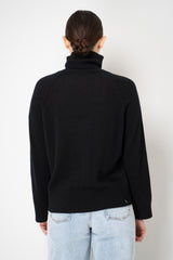 Amina Rubinacci knit Cashmere Turtleneck Pullover in Black
