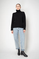 Amina Rubinacci knit Cashmere Turtleneck Pullover in Black