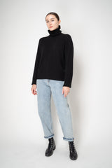 Amina Rubinacci knit Cashmere Turtleneck Pullover in Black