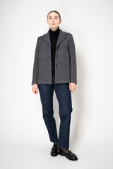 Amina Rubinacci Single Breasted Knit Jacket in Grey