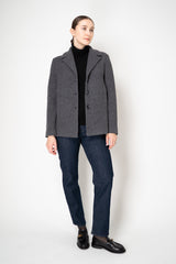 Amina Rubinacci Single Breasted Knit Jacket in Grey