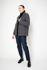 Amina Rubinacci Single Breasted Knit Jacket in Grey