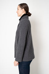 Amina Rubinacci Single Breasted Knit Jacket in Grey