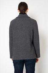Amina Rubinacci Single Breasted Knit Jacket in Grey