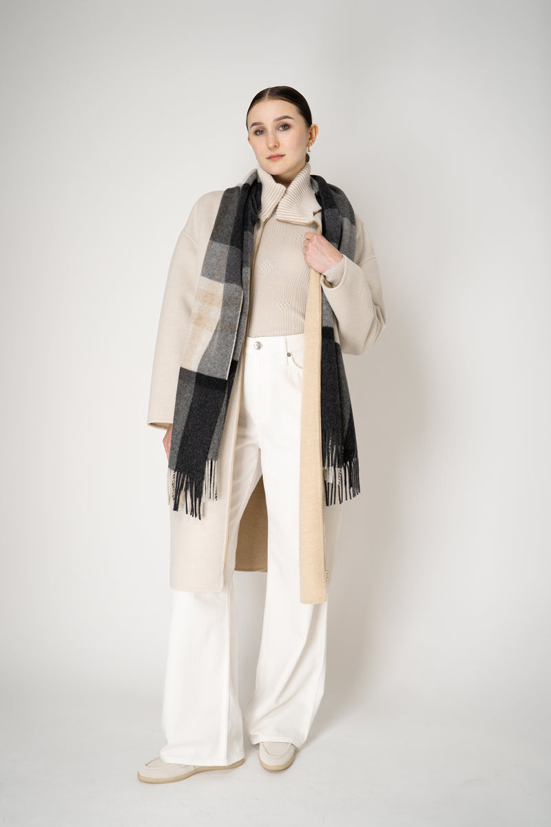Tonet Featherweight Merino Wool Knit Crew Neck in Clay