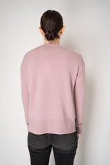 Tonet Knit Cashmere Pullover with Lurex Bracelets in Pink