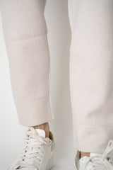Tonet Pull-On Style Stretch Knit Jogger Pants in Beige