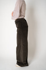 Tonet Cotton Valour Straight Leg Pants in Ash Brown