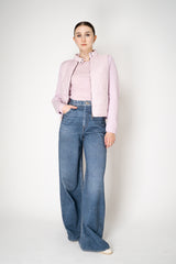 Tonet Featherweight Merino Wool Knit Crew Neck in Lilac Pink