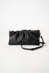 Fabiana Filippi Leather Clutch / Shoulder Bag With Gold Knot Charm