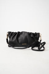Fabiana Filippi Leather Clutch / Shoulder Bag With Gold Knot Charm