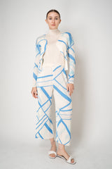Pleats Please Issey Miyake Monthly Colors: August Sleeveless Top in Vanilla