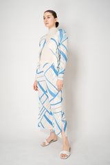 Pleats Please Issey Miyake Monthly Colors: August Sleeveless Top in Vanilla
